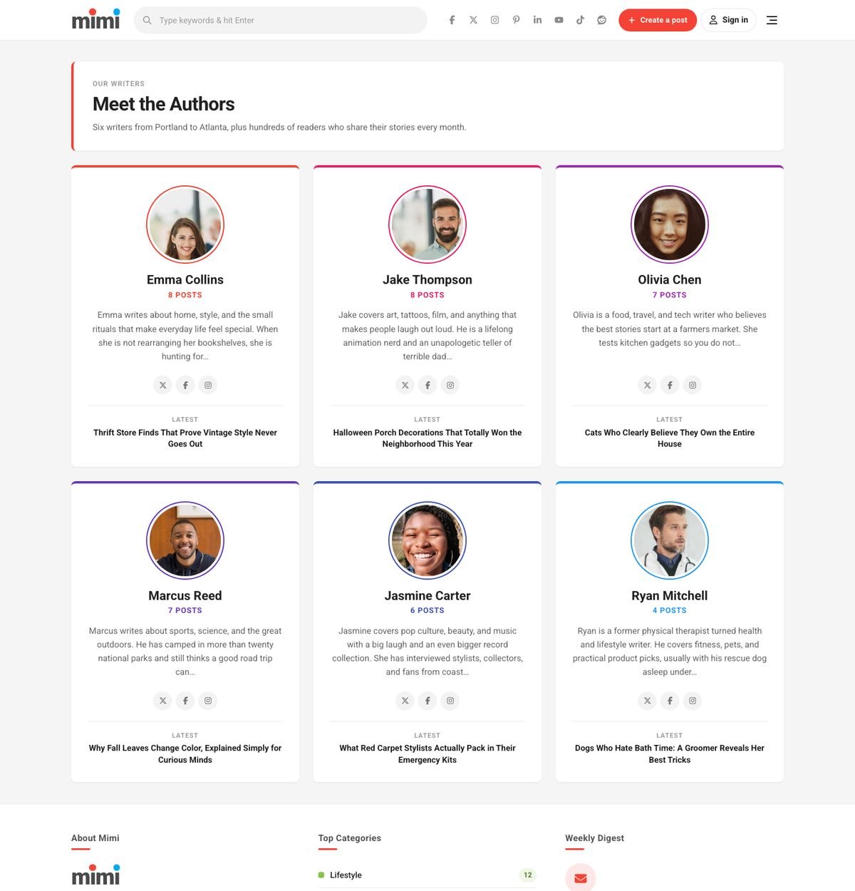 Authors template
